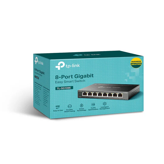 TP-LINK TL-SG108E 8 Port Gigabit Smart Switch