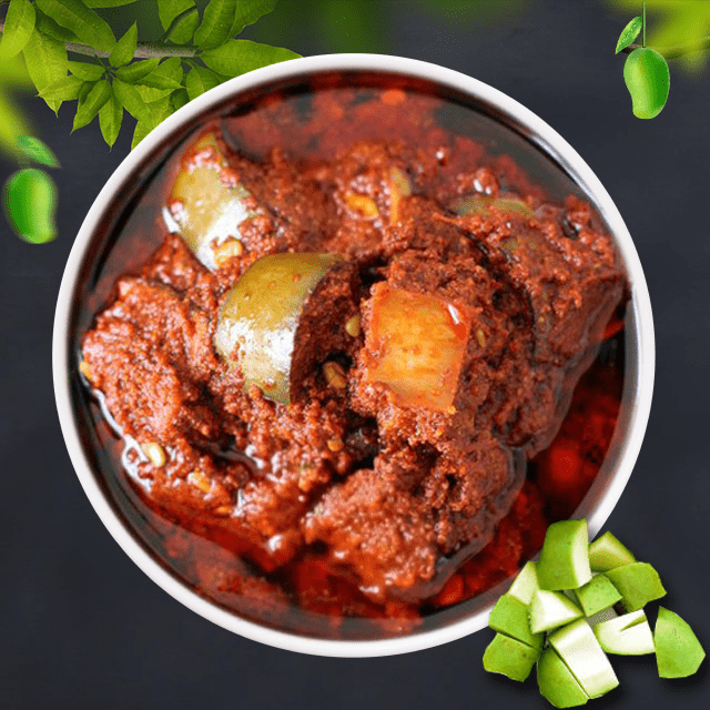 Avakaya Pickle without Garlic (Mango)