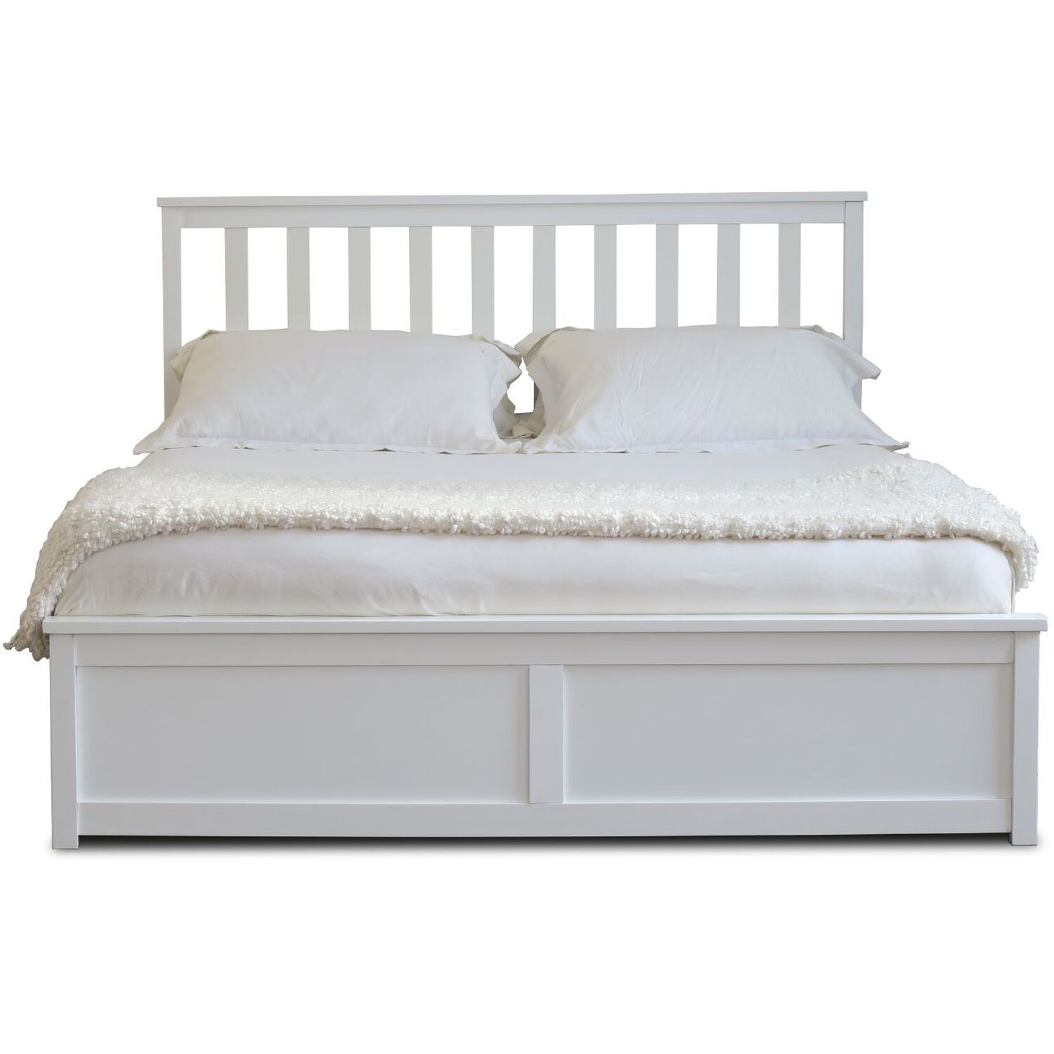 Florida Wooden Ottoman End Gas Lift Storage Bed Frame