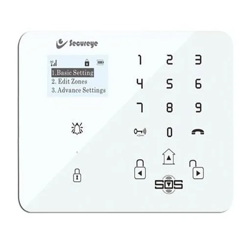 Brand Secureye Usage/Application Intrusan Type gsm Material ANS Plastic Wireless Frequency 100 Color white Availability In Stock - 2 Wire Zone - 99 Wireless Zone - 1 Output Relay - 3 - 24Hour Zone  New